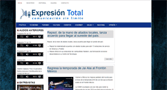 Desktop Screenshot of expresiontotal.com.mx